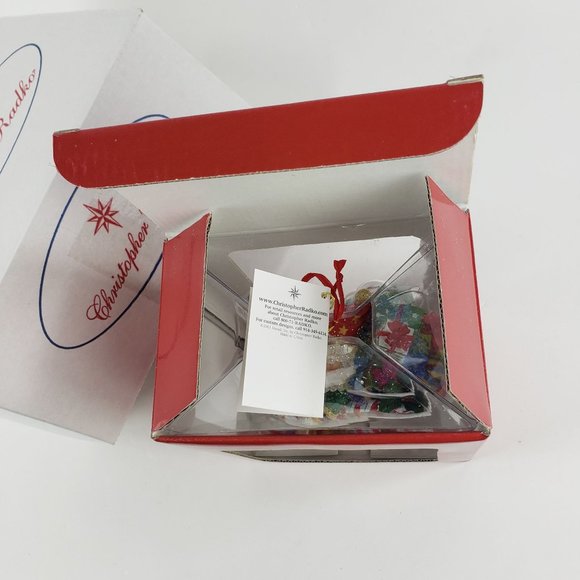 Vintage Christopher Radko Candy Ride Santa II Christmas Ornament New In Box 2002 - Picture 4 of 9